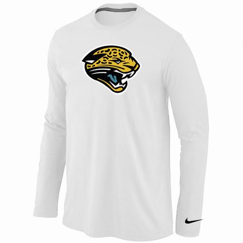 Nike Jacksonville Jaguars Team Logo Long Sleeve NFL T-Shirt - White